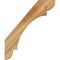 Ekena Millwork 4"W x 22"D x 26"H Olympic Rough Sawn Knee Brace, Western Red Cedar BRC04X22X26OLY00RWR - alternate 2